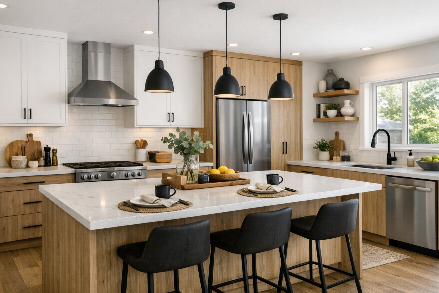 Kitchen with renovation-ready design